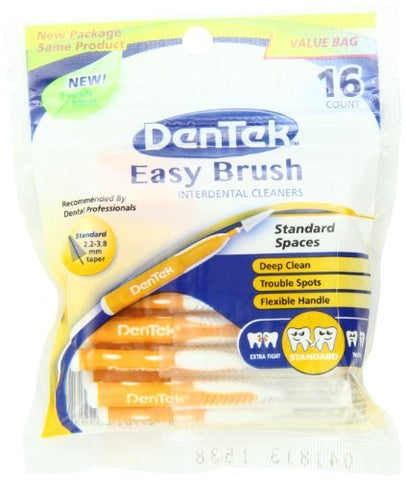MedTech Dentek - Easy Brush Standard, Orange 16 ct
