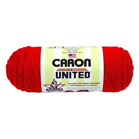 Caron United Yarn Red 235 Yards 4 OZ