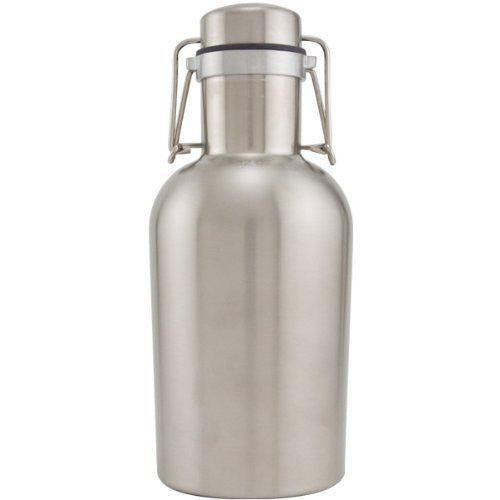 Stainless Steel Beer Growler - 32 oz - Single wall