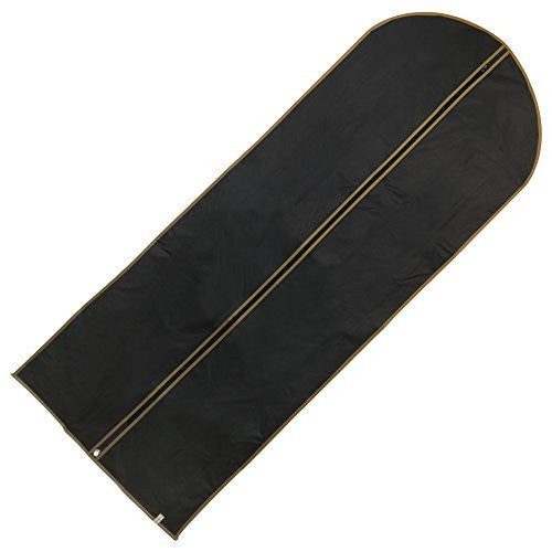 Black Showerproof Dress Covers with Gold Trim - 60 Inches