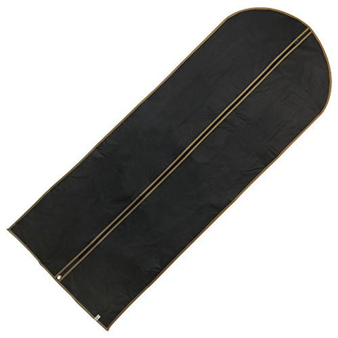Black Showerproof Dress Covers with Gold Trim - 60 Inches