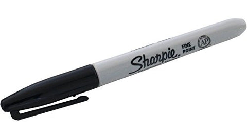 (Ungimmicked) Fine-Tip Sharpie Black box of 12 by Murphy's Magic Supplies, Trick