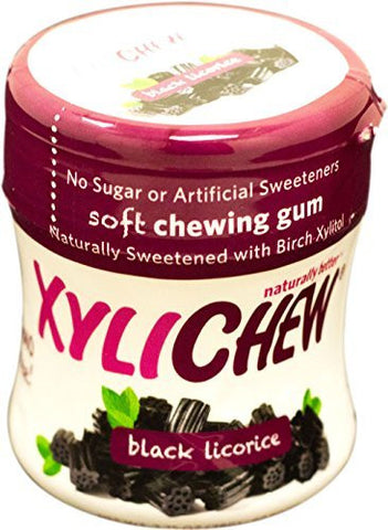 XyliChew Xylitol Gum - Licorice - 60 pc. jar