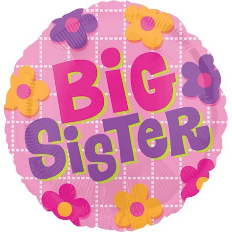 18" Big Sister Flowers 2s - Flat