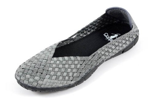 Sidewalk Women's Flat Shoes - Pewter Size 11