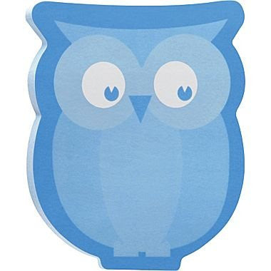 Super Sticky Printed Notes Owl 3 in x 3 in 50shts/pd, 2pds/pk