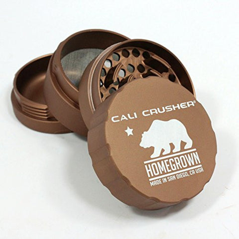 Cali Crusher 4 Pcs Homegrown Standard Grinder (Brown)