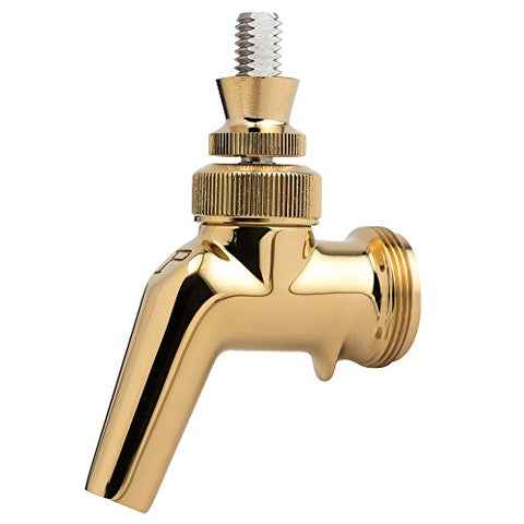 304 Grade Stainless Steel Faucet (Brass Finish) - Perlick