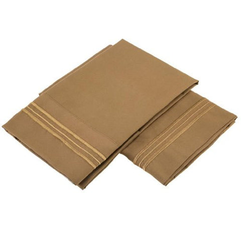 Pillow Cases for 1800 Collection, Mocha Standard
