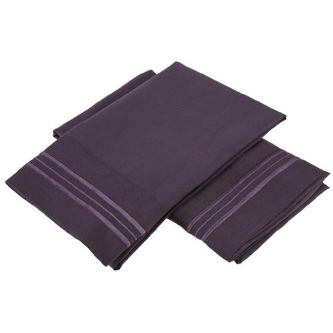 Pillow Cases for 1800 Collection, Eggplant Standard