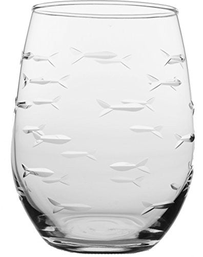 School of Fish Stemless Wine, 17oz