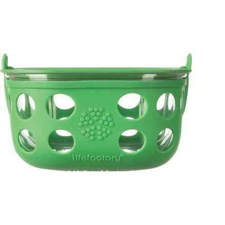 Lifefactory Glass Food Storage, 4 Cup, Grass Green