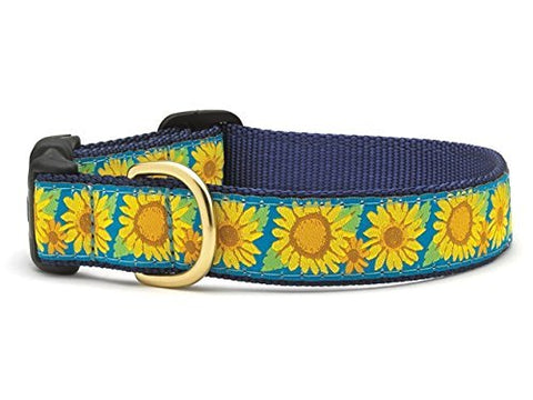 Bright Sunflower Collar - XS (6-12”); Narrow 5/8”