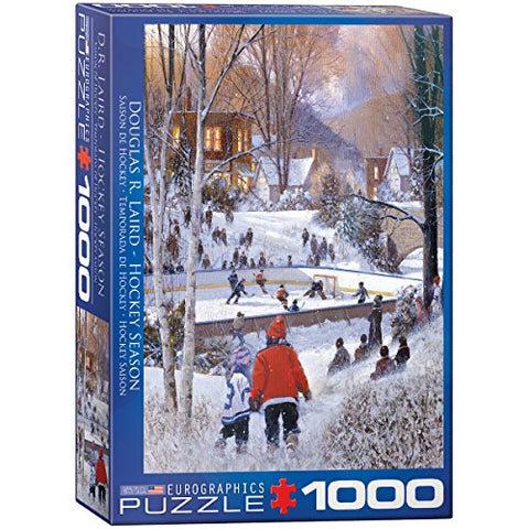 Hockey Season 1000 pc 10x14 inches Box, Puzzle