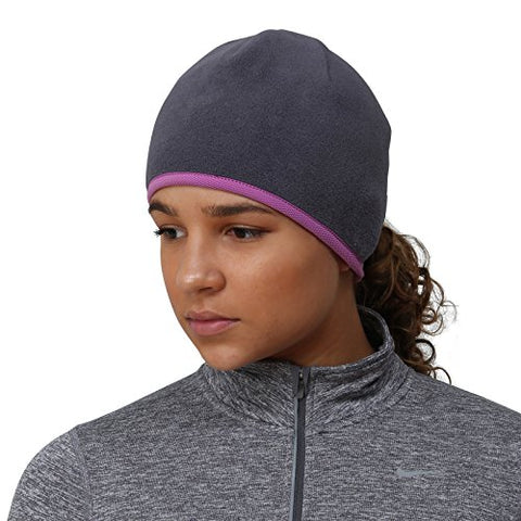 Women’s Ponytail Hat - Charcoal/Purple