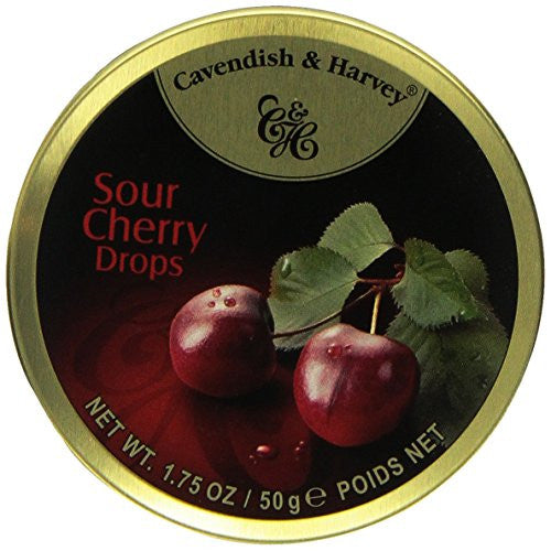 Cherry Fruit Drops in Tin, 1.75 oz