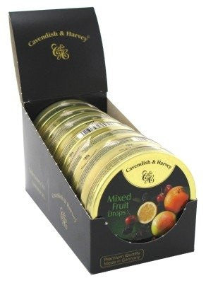 Mixed Fruit Drops in Tin, 1.75 oz