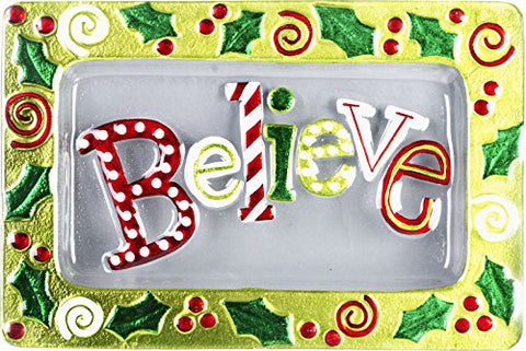 Christmas Platter - Believe - 14x9 Inch