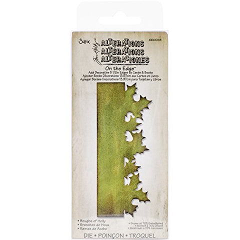 Sizzix On the Edge Die - Boughs of Holly by Tim Holtz