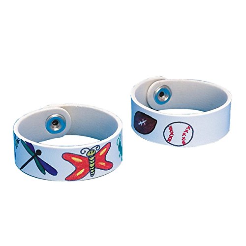 Color Me Vinyl Wristband Pk/25, asst.