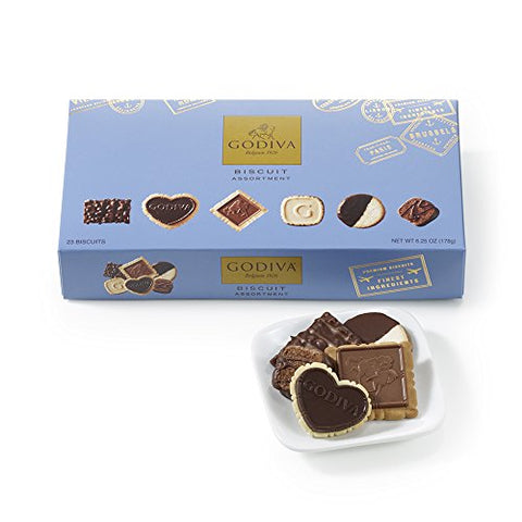 Godiva - Biscuit Gift Box - Asst 23pc, 6.25oz