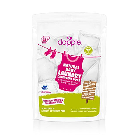 Dapple Baby Laundry Detergent Pods, Fragrance Free, 25 ct