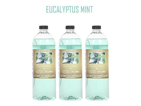 Aromatherapy Hosley's® Premium Grade , 34 oz Eucalyptus Mint Liquid Potpourri- Case of 3. FREE SHIPPING. BULK BUY.