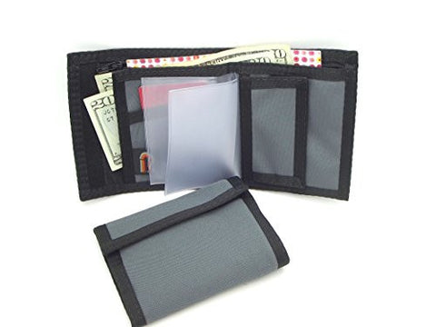California Wallet with Inside Pocket, Charcoal