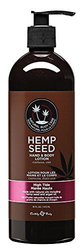 16oz Earthly Body Hemp Seed Hand & Body Velvet Lotion - High Tide