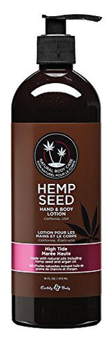 16oz Earthly Body Hemp Seed Hand & Body Velvet Lotion - High Tide