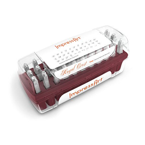 ImpressArt Royal Crest Letter Stamps, Uppercase, 4mm