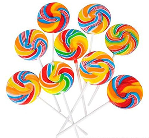 Assorted Swirl Lollipops  24 Count