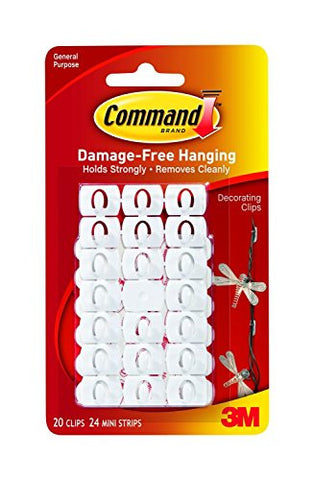 Strips and Decorating Clips White 20 clips, 24 strips/pack