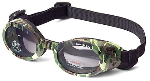 Doggles ILS Green Camo Frame/Smoke Lens, Large