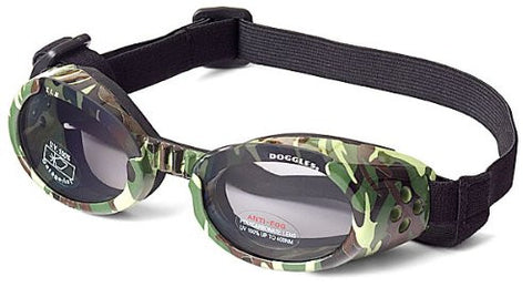 Green Camo ILS Doggles with Light Smoke Lens - Medium