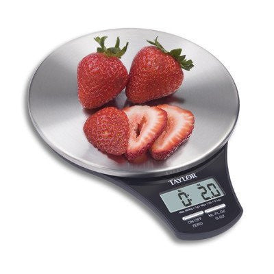 Slim Stainless Digital Kitchen Scale 6.81x9.44x2.0 1.16 lb.