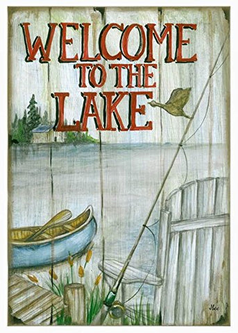 12"X 18" Welcome To The Lake Garden Flag