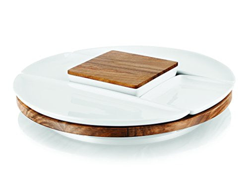 SPUN LAZY SUSAN ACACIA