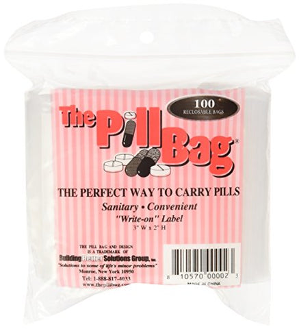 Pill Bags 100s, 3in x 2in
