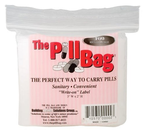 Pill Bags 100s, 3in x 2in