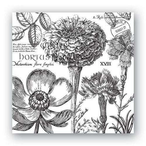 Paper Napkins, Flower Noir, Cocktail