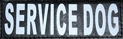 Reflective Removable Patch "SERVICE DOG" L/XL (set of 2)