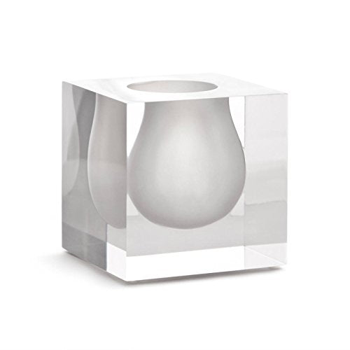 Bel Air Mini Scoop Vase - White 10.2" x 10.2" x 10.2"