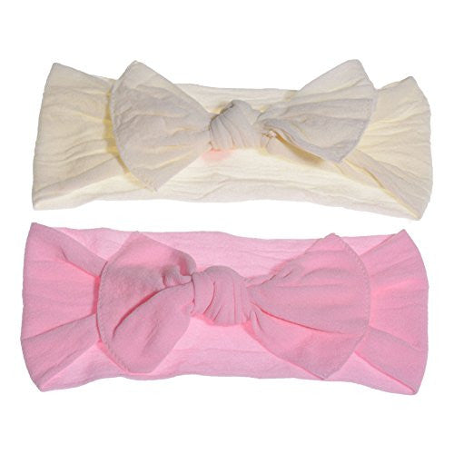 Baby Bling Knot, Ivory and Pink