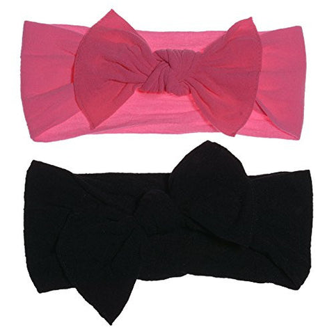Baby Bling Knot, Hot Pink and Black