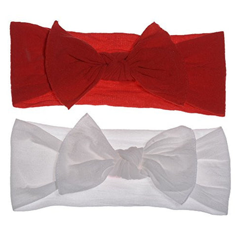 Baby Bling Knot, White and Cherry
