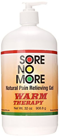 Sore No More Warm Therapy – Natural Pain Relieving Gel 32 oz Pump