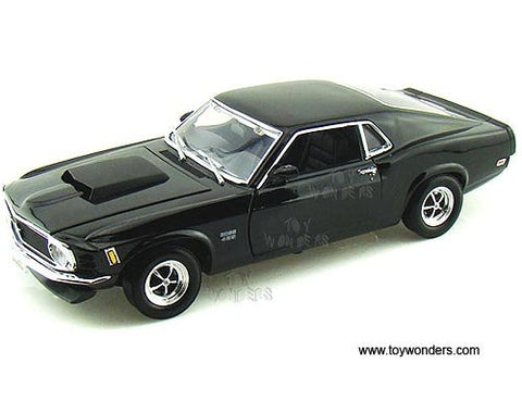 Motormax Premium American - Ford Mustang Boss 429 Hard Top (1970, 1/18 scale diecast model car, Black)