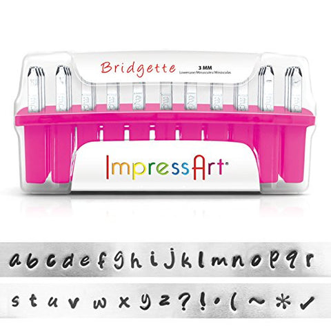ImpressArt Lowercase Stamp Set, 3mm, Bridgette