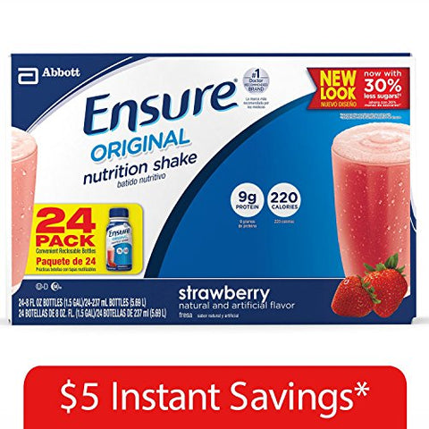 Ensure Nutrition Shake Strawberry - 8oz/24pk